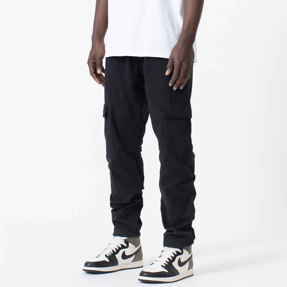 Zanerobe Organic Cotton Jumpa Cargo Pants in Black